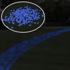 Nature Spring Garden Stones-200 Count Glow in the Dark Solar Pathway Pebble Lights by Nature Spring (Blue) 215296MTJ